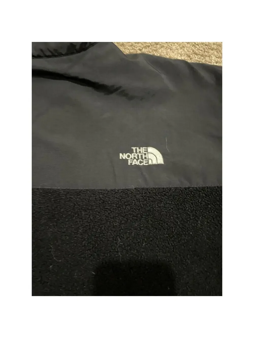 Men’s The North Face Black Denali Fleece Fill Zip Jacket XXL